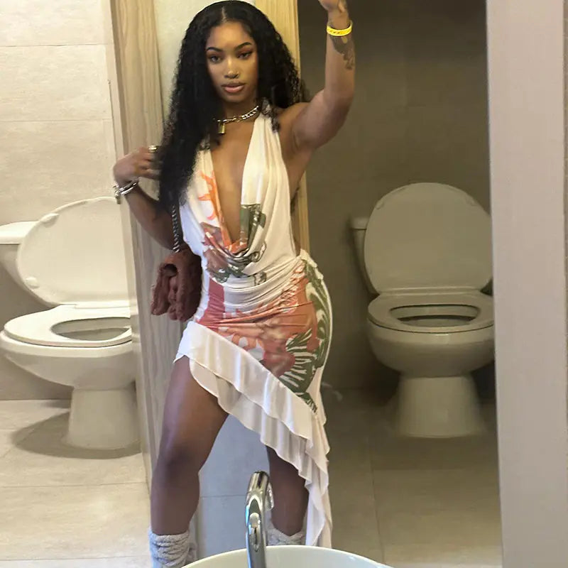 Women’s Fashion Backless Dress