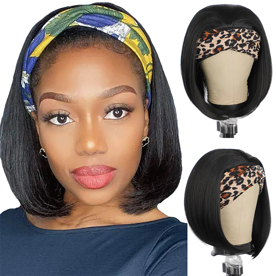 Heat Resistant Ice Silk Headband for Wigs