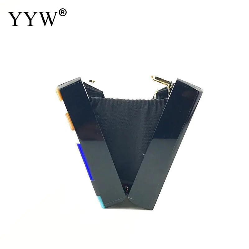 Luxury Acrylic Geometric Women’s Messenger Handbag