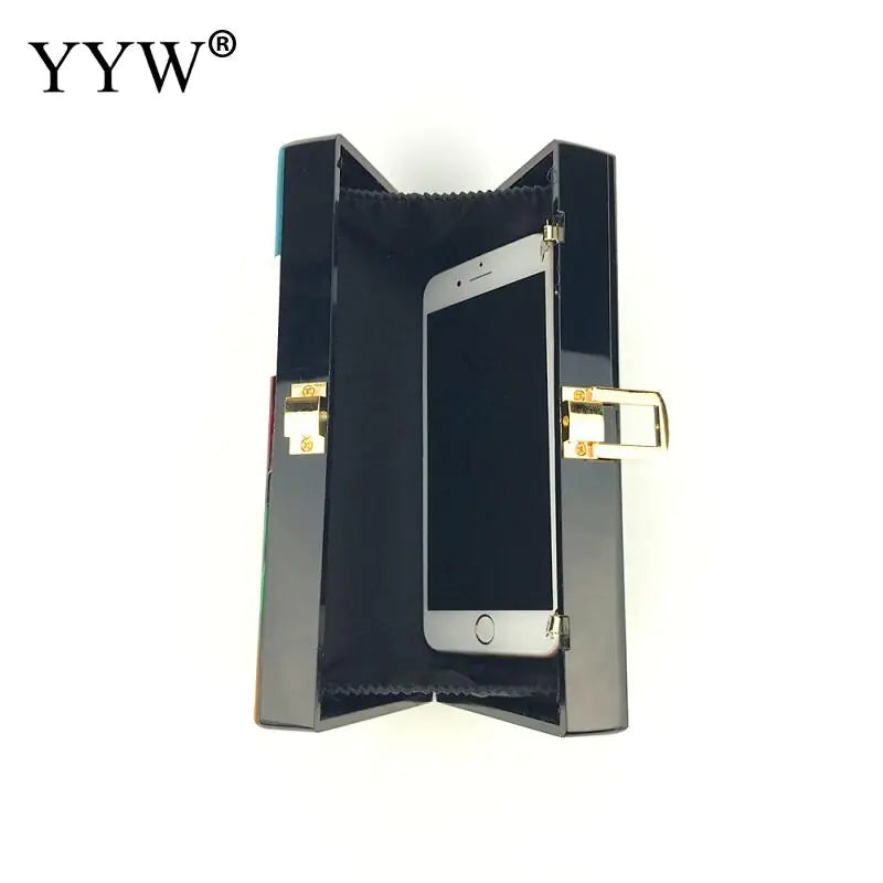 Luxury Acrylic Geometric Women’s Messenger Handbag