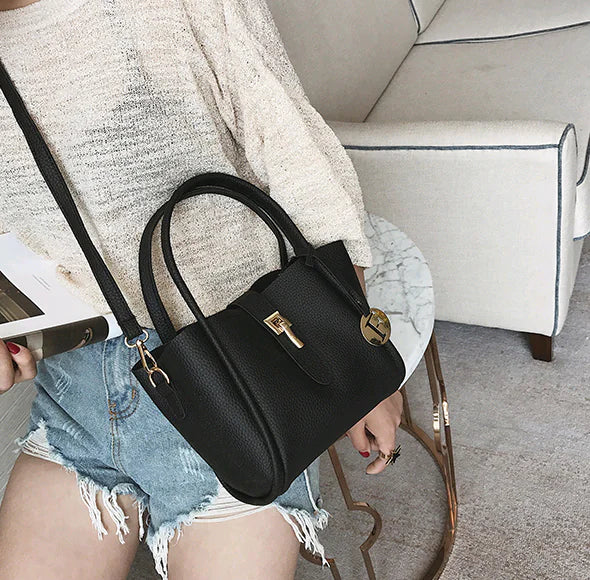Stylish New Women’s Handbag with Simple Lock Closure